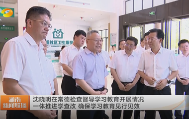 視頻丨沈曉明在常德檢查督導(dǎo)學(xué)習(xí)教育開(kāi)...